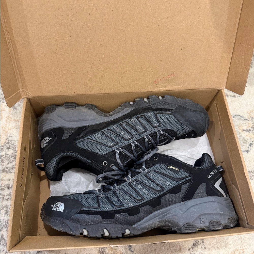 The North Face Men’s Gray and Black Trail Sneakers